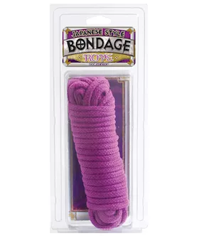 Japanese Style Bondage Cotton Rope  Purple