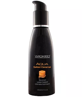 Wicked Sensual Care Aqua Water Based Lubricant  4 oz Salted Caramel