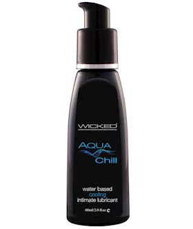 Wicked Sensual Care Aqua Chill Water Based Cooling Lubricant  2 oz