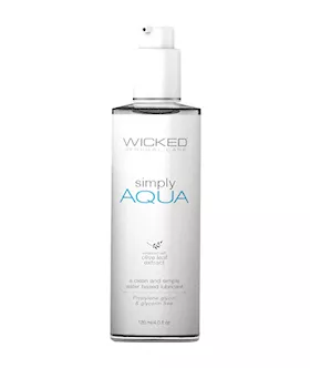 Wicked Sensual Care Simply Aqua Water Based Lubricant  4 oz