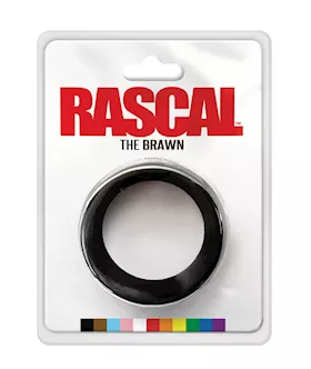 Rascal The Brawn Silicone Cock Ring  Black