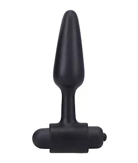 In A Bag 4quot Vibrating Butt Plug  Black