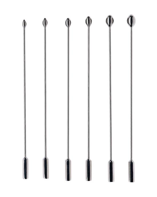 Kink Range Stainless Steel 6 Piece Penis Plug Set