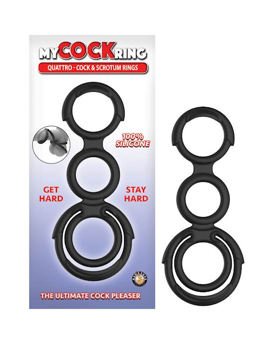 Quattro Cock  Scrotum Rings