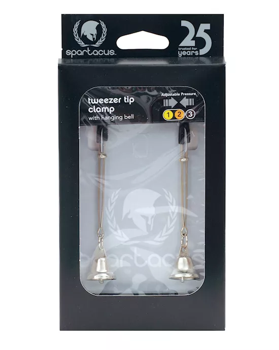 Spartacus Adjustable Tweezer Nipple Clamps W/bells