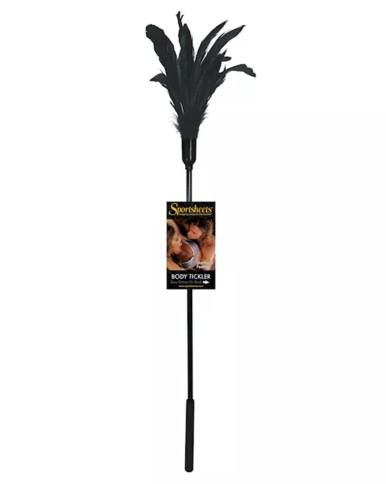 Sportsheets Body Tickler Starburst Feather - Black