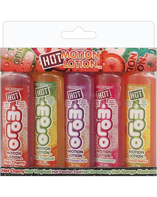 Hot Motion Lotion Kit  1 oz Asst Flavors Pack of 5