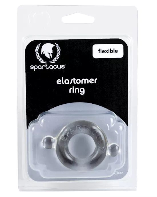 Spartacus Elastomer Cock Ring - Clear
