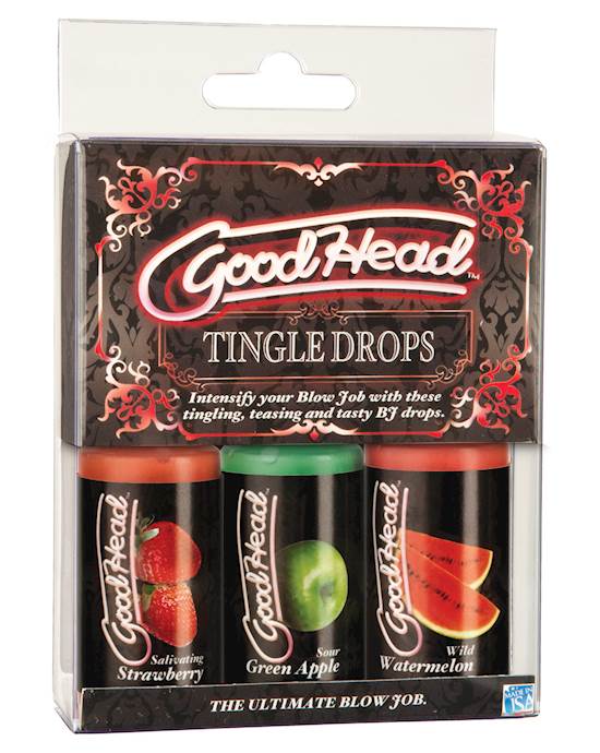 GoodHead Tingle Drops Kit  StrawberryGreen AppleWatermelon