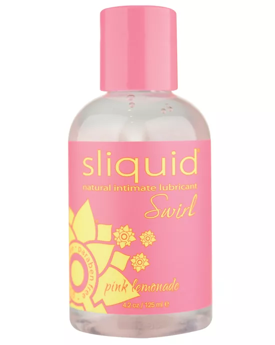 Sliquid Naturals Swirl Lubricant - 4.2 Oz  Pink Lemonade
