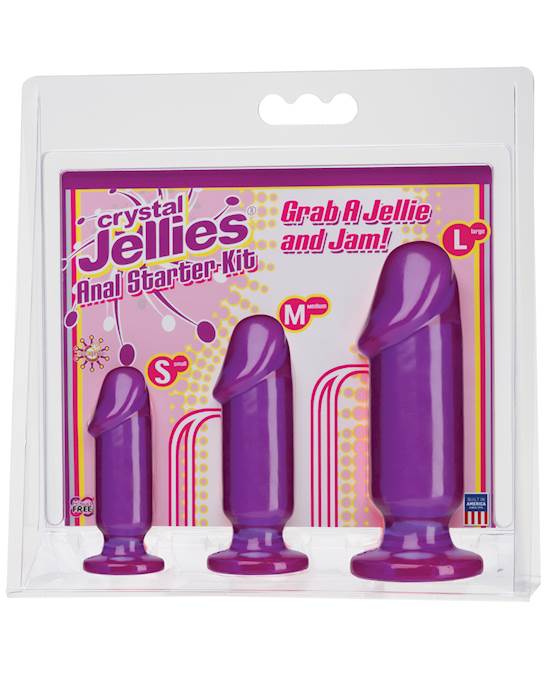Crystal Jellies Anal Starter Kit  Purple