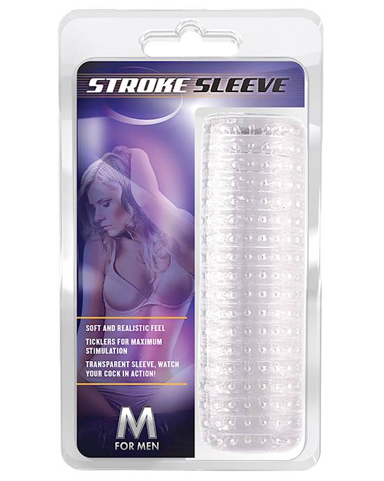 Blush M for Men Stroke Sleeve  Clear