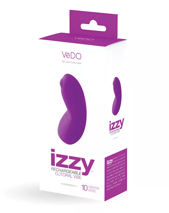 Vedo Izzy Rechargeable Clitoral Vibe - Violet Vixen