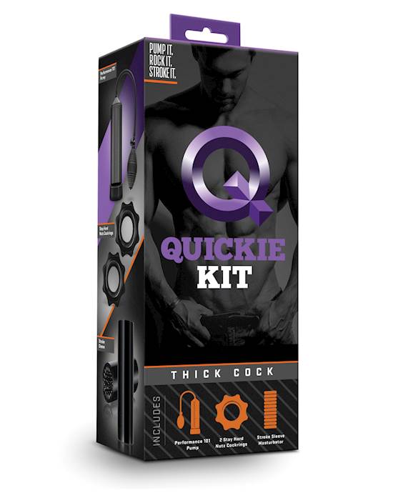 Blush Quickie Kit  Thick Cock Black