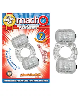 The Best Of Macho Crystal Partners Pleasure Ring Clear