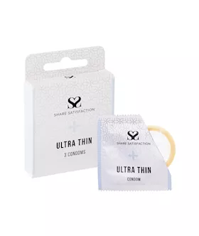 Share Satisfaction Ultra Thin Condom 3 Pack