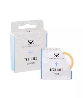 Share Satisfaction Textured Condoms 3 Pack