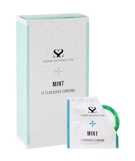 Share Satisfaction Mint Flavoured Condoms 12 Pack