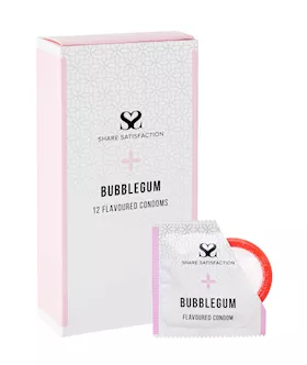 Share Satisfaction Bubblegum Flavoured Condom 12 Pack