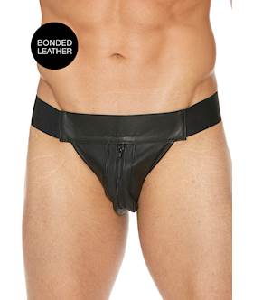 Plain Front Jock With Zip