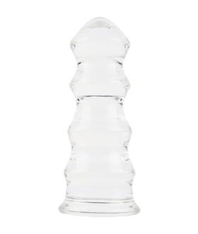 Lucent Xl Pagoda Glass Butt Plug