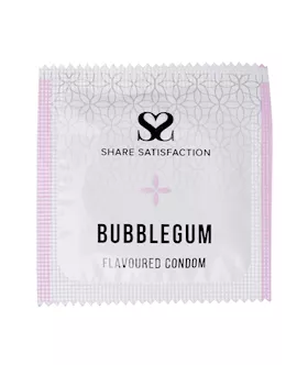 Share Satisfaction Bubblegum Flavoured Condoms 500 Bulk Pack