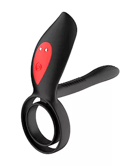Kinki Meggy Vibrating Cock Ring With Clitoral Vibrator