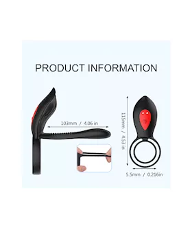 Kinki Meggy Vibrating Cock Ring With Clitoral Vibrator