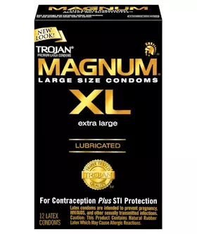 Trojan Magnum XL Lubricated Condom  Box of 12