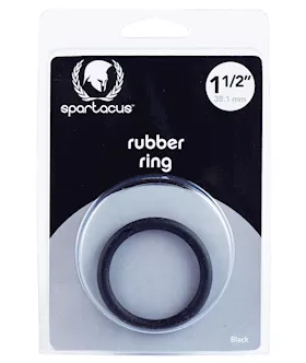 Spartacus 15quot Rubber Cock Ring  Black
