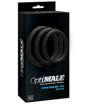 OptiMale C Ring Kit Thin  Black