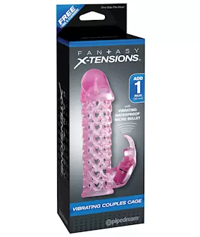 Fantasy Xtensions Vibrating Couples Cage  Pink
