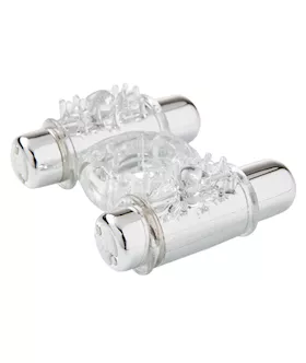 Nu Sensuelle Double Action Cockring 2x7 Function  Clear