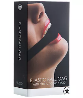Shots Ouch Elastic Ball Gag  Black