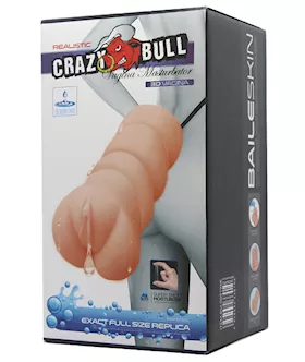Crazy Bull No Lube Vagina Masturbator Sleeve  Ivory