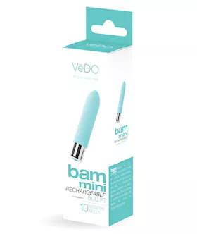 VeDO Bam Mini Rechargeable Bullet Vibe  Turquoise