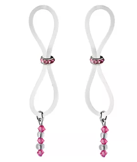 Bijoux de Nip Nipple Halos Pink Gem Slider  PinkClear