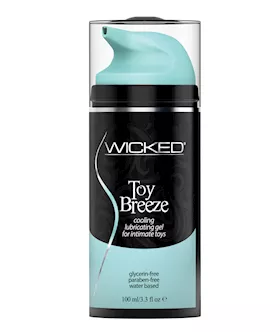 Wicked Sensual Care Toy Breeze Water Based Cooling Lubricant  33 oz