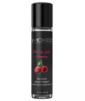 Wicked Sensual Care Aqua Water Based Lubricant  1 oz Cherry