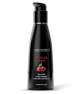Wicked Sensual Care Aqua Water Based Lubricant  4 oz Cherry