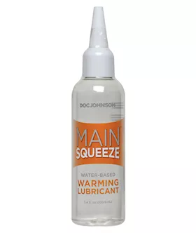 Main Squeeze Warming WaterBased Lubricant  34 oz