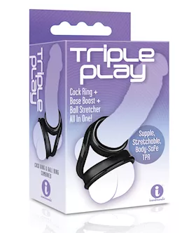 The 9's Triple Ring Tpr Cock Ring