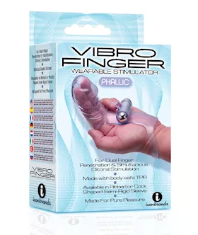 The 9039s Vibrofinger Phallic Finger Massager  Purple