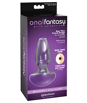 Anal Fantasy Elite Collection Beginners Anal Glass Gaper  Clear