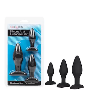 Silicone Anal Exerciser Kit  Black