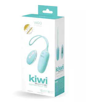 VeDO KIWI Rechargeable Insertable Bullet  Tease Me Turquoise