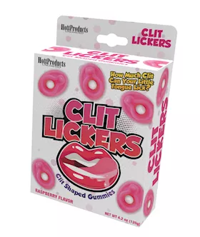 Clit Lickers Clit Shaped Gummies  Raspberry