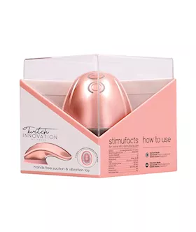 Shots Twitch Innovation Hands Free Clitoral Stimulator Rose Gold