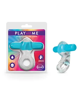 Blush Play with Me Delight Vibrating C Ring  Blue
