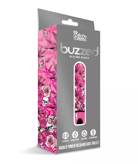 Buzzed 35quot Rechargeable Bullet  Blazing Beauty Pink